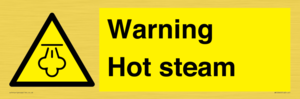 Warning Hot steam